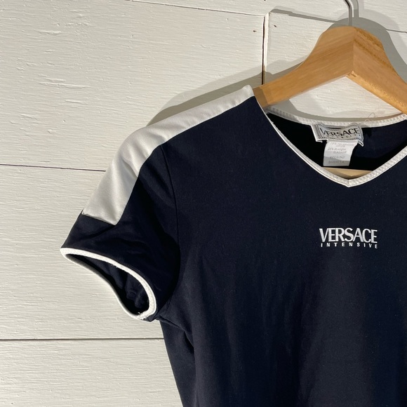 Vintage 90s Versace Intensive Athletic Top - Picture 2 of 6